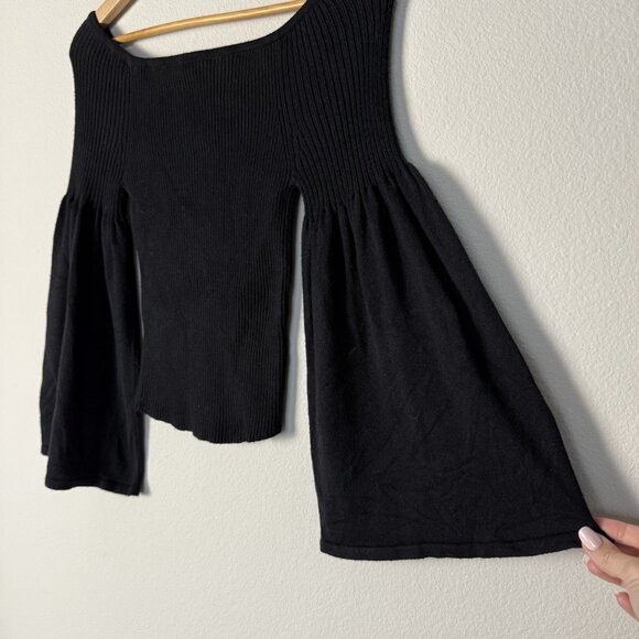 Anthropologie Black Sweater Womens Small Witchy Whimsigoth Dark Fairy Magical - Picture 7 of 12